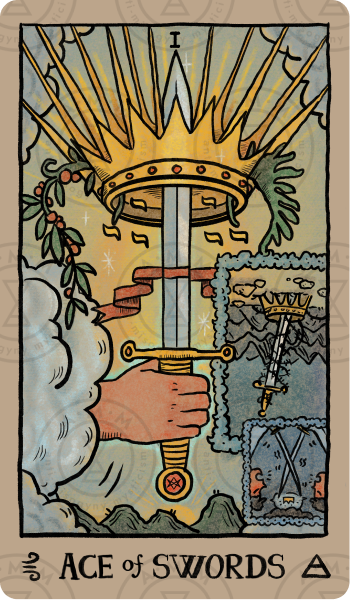 Akashic Eye Tarot – Ace of Swords