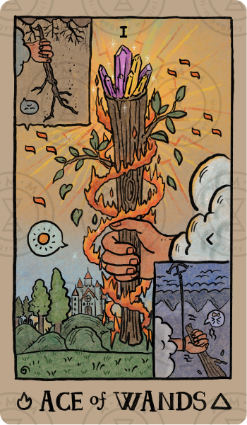 Akashic Eye Tarot – Ace of Wands