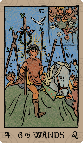 Akashic Eye Tarot – Six of Wands