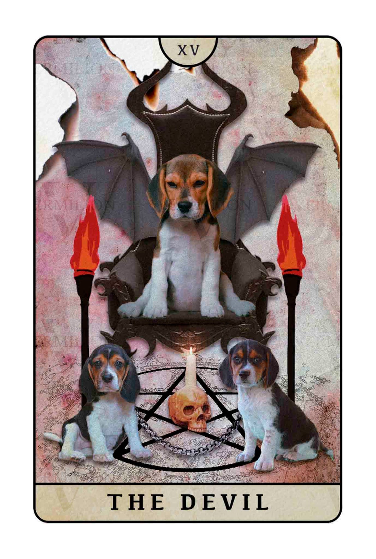 Beagle Dogs Tarot – The Devil