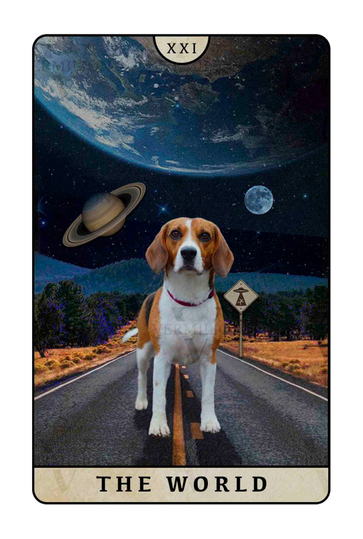 Beagle Dogs Tarot – The World