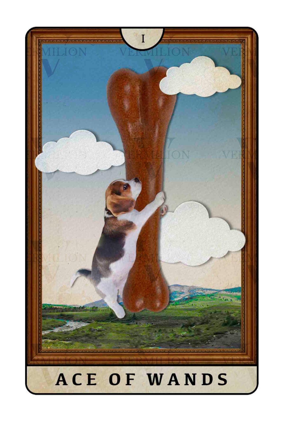 Beagle Dogs Tarot – Ace of Wands