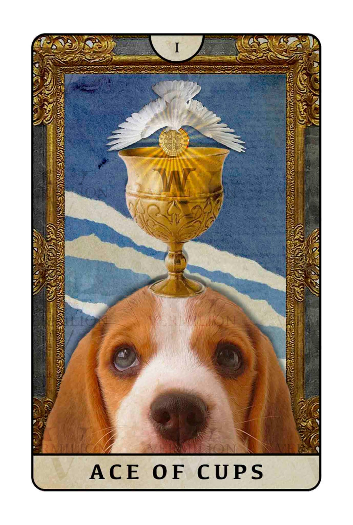 Beagle Dogs Tarot – Ace of Cups