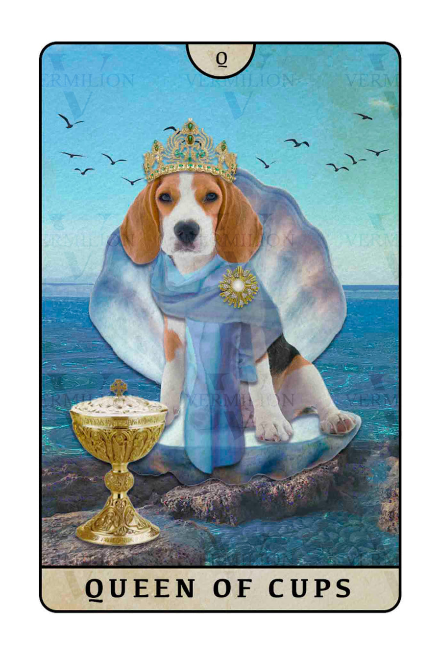 Beagle Dogs Tarot – Queen of Cups
