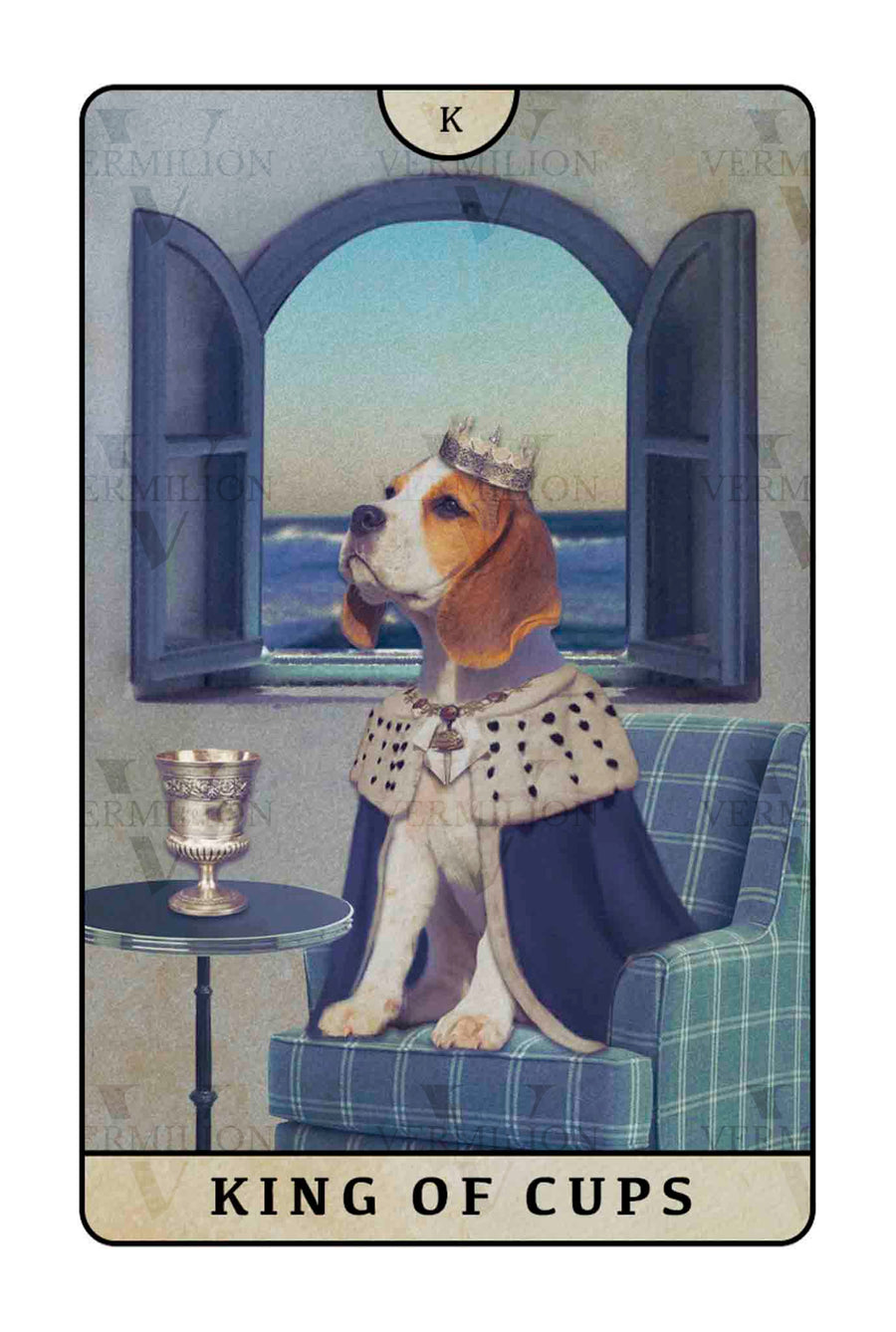 Beagle Dogs Tarot – King of Cups