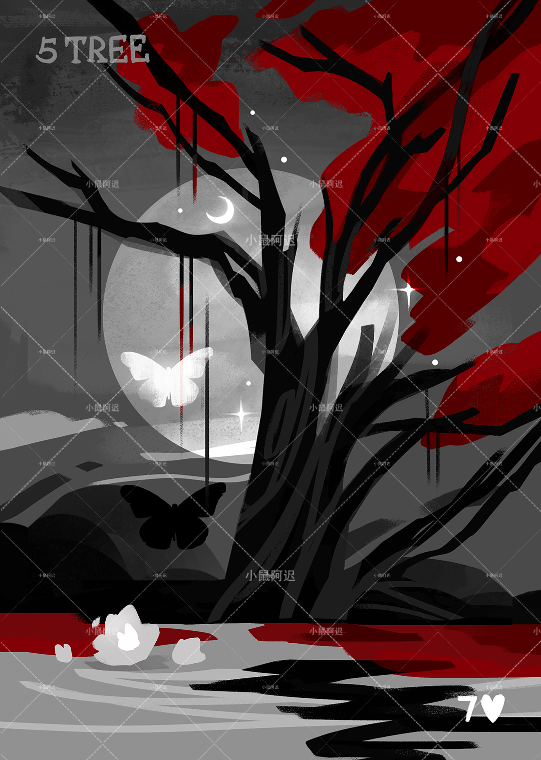 Blood Nightmare Lenormand – Tree