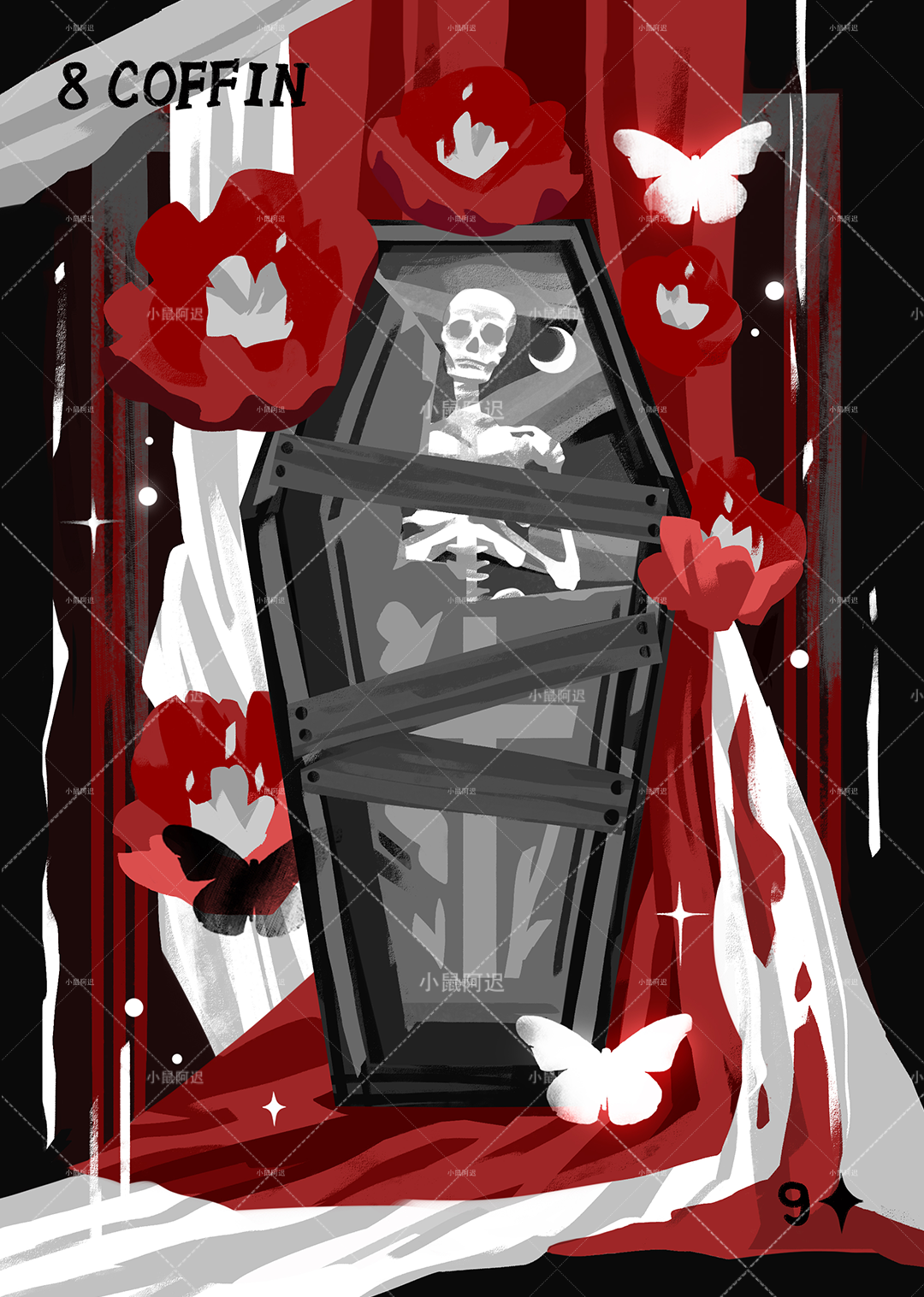 Blood Nightmare Lenormand – Coffin