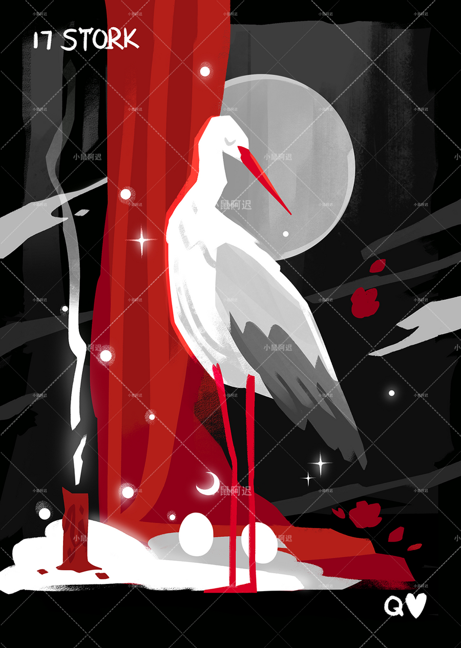 Blood Nightmare Lenormand – Stork