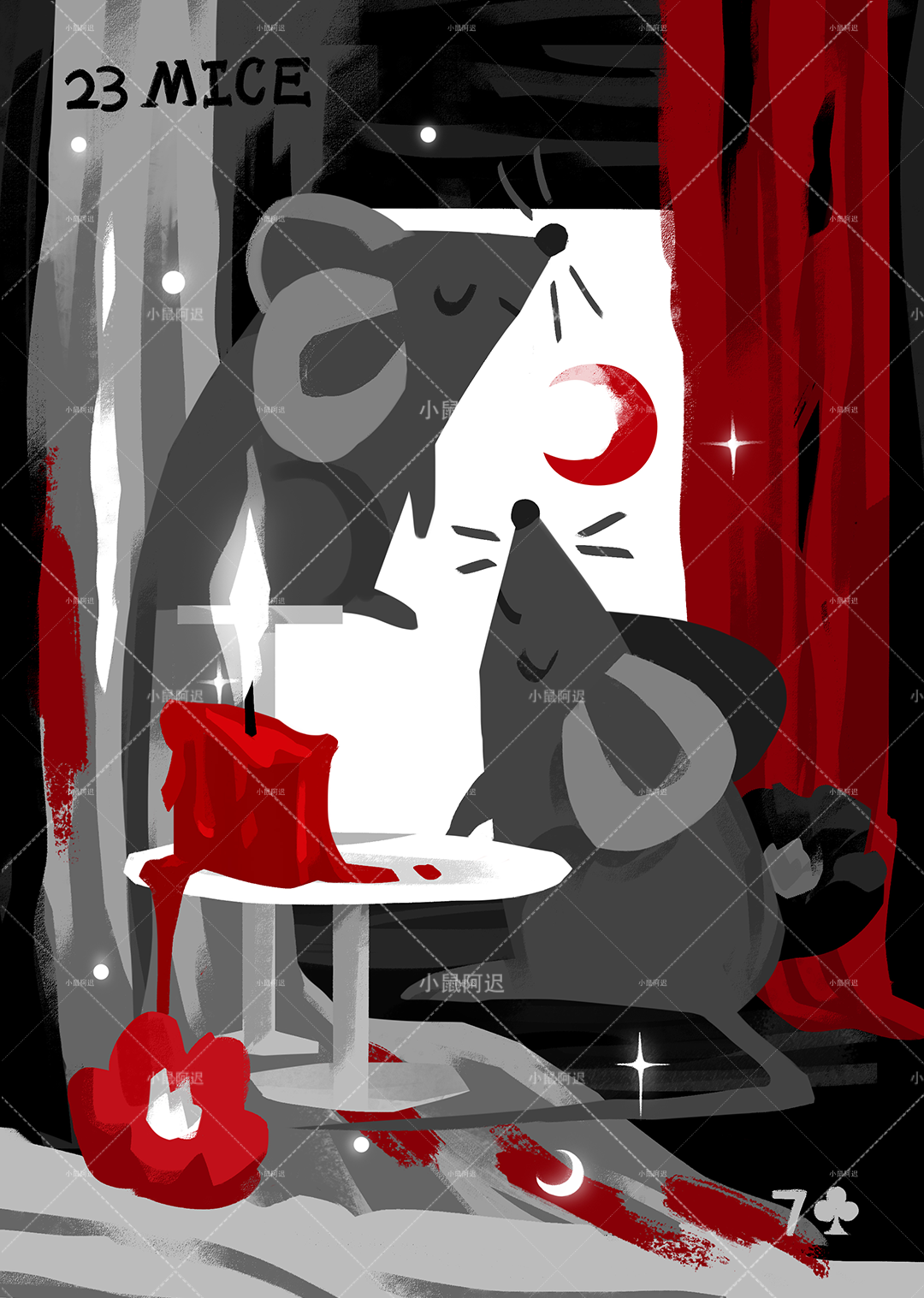 Blood Nightmare Lenormand – Mice