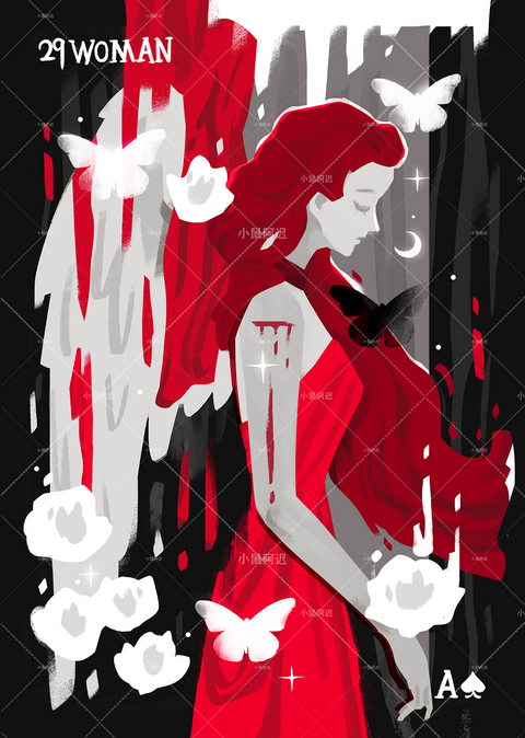Blood Nightmare Lenormand – Woman