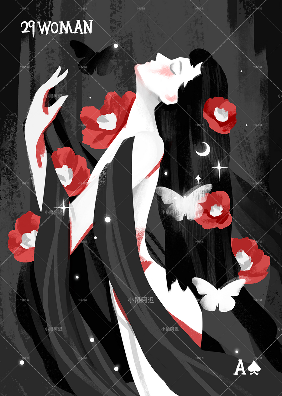 Blood Nightmare Lenormand – Woman
