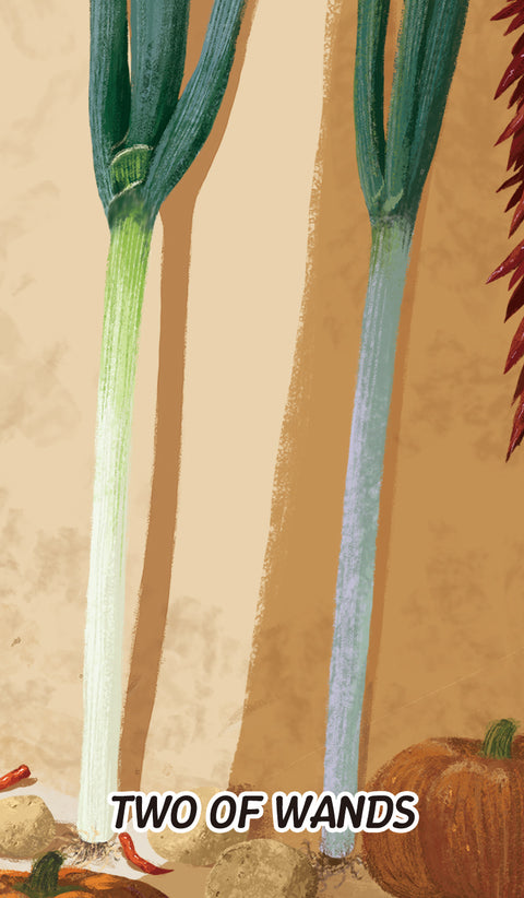 Chinese Cuisine Tarot – Two of Wands
