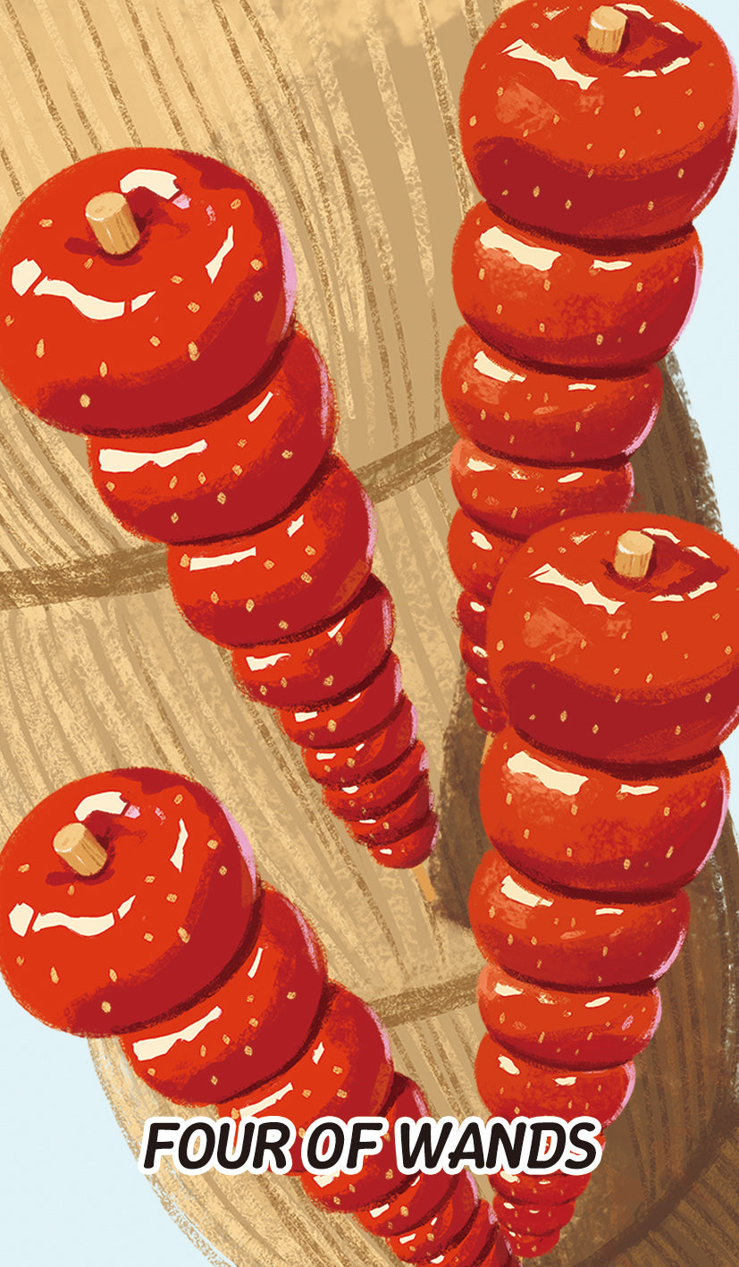 Chinese Cuisine Tarot – Four of Wands