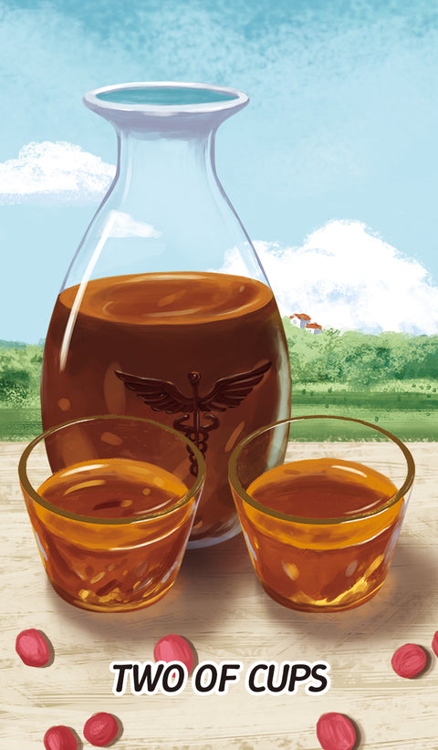 Chinese Cuisine Tarot – Two of Cups