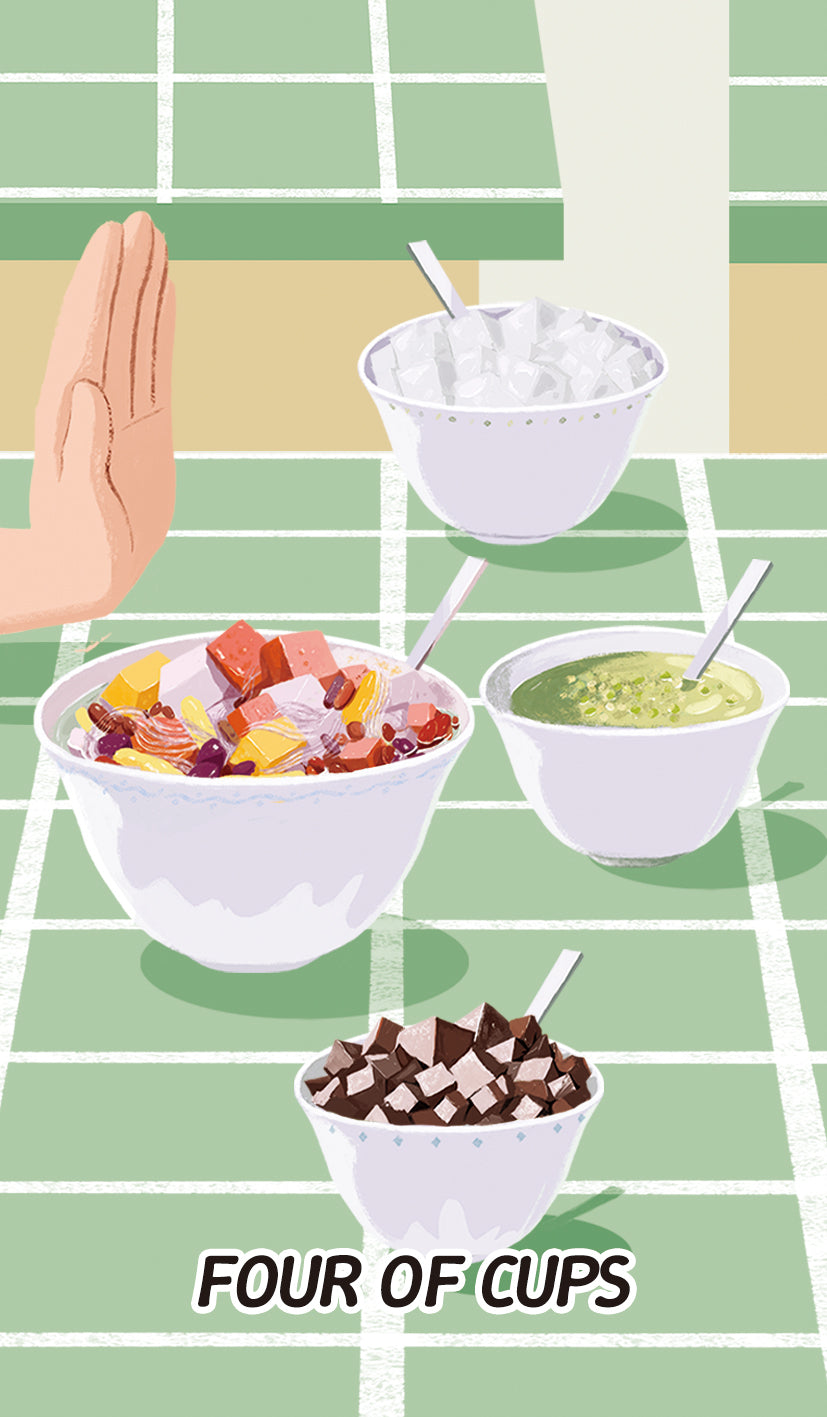 Chinese Cuisine Tarot – Four of Cups