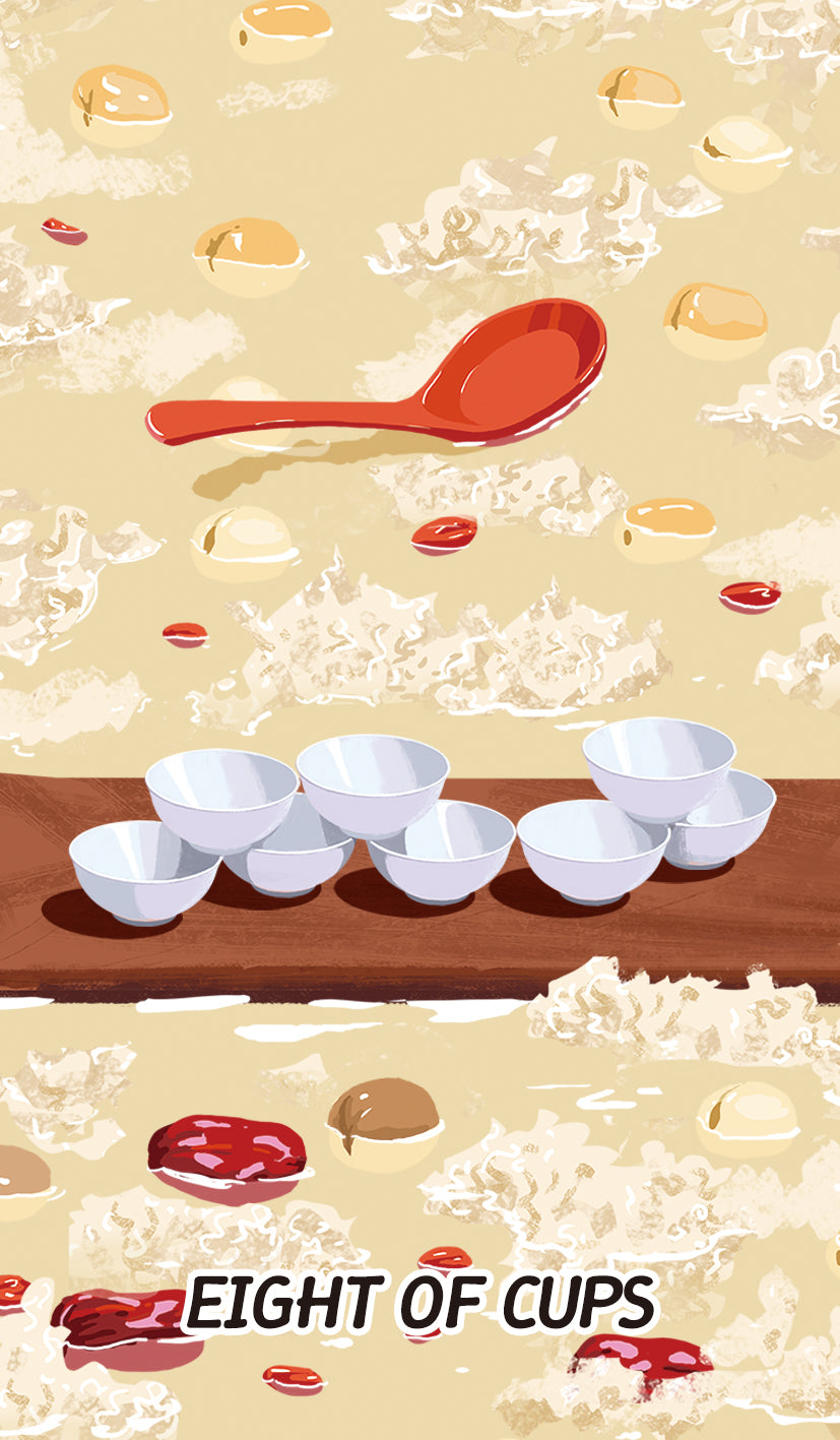 Chinese Cuisine Tarot – Eight of Cups