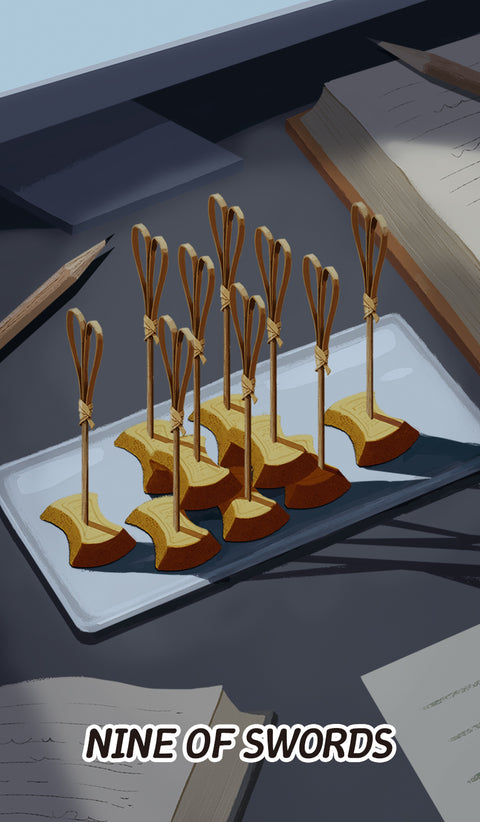 Chinese Cuisine Tarot – Nine of Swords