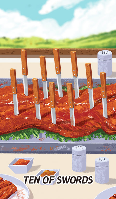 Chinese Cuisine Tarot – Ten of Swords