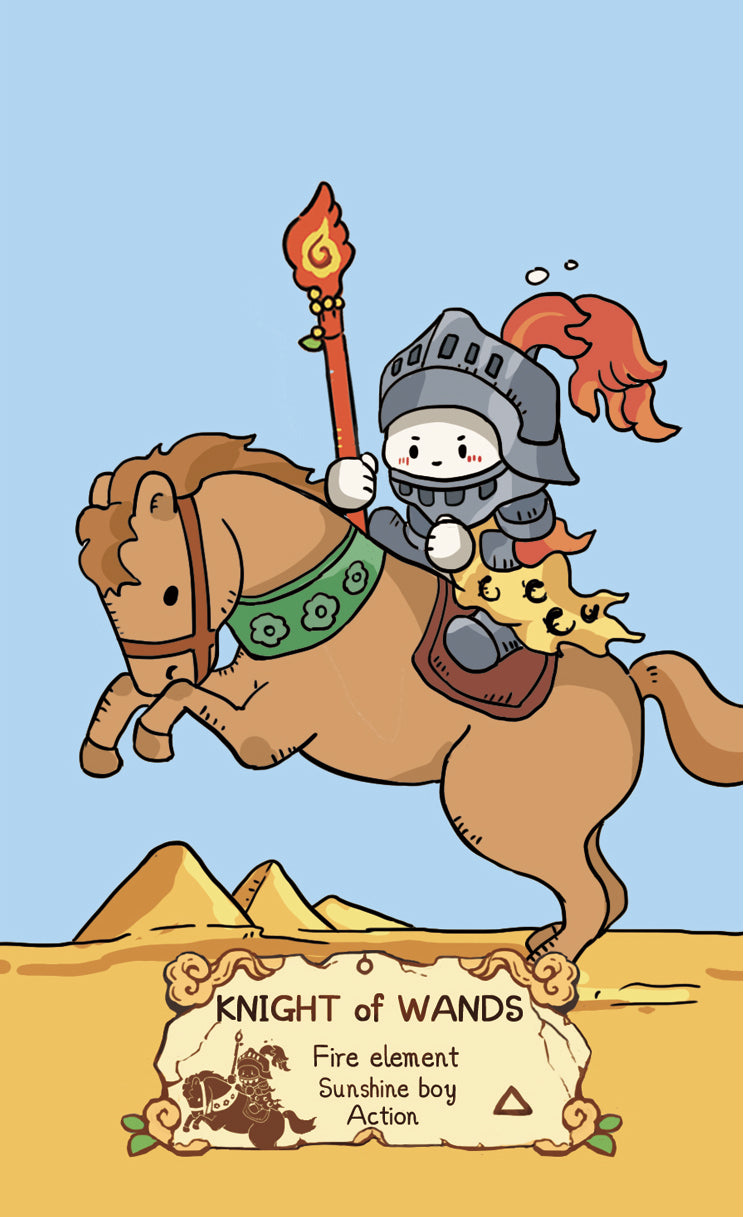 Cloud Rune Legend Tarot – Knight of Wands