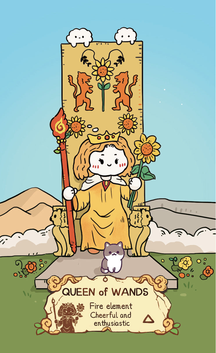 Cloud Rune Legend Tarot – Queen of Wands