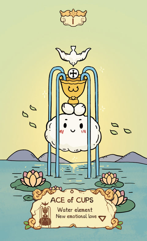 Cloud Rune Legend Tarot – Ace of Cups