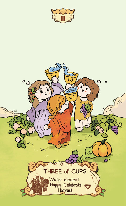 Cloud Rune Legend Tarot – Three of Cups