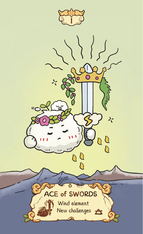 Cloud Rune Legend Tarot – Ace of Swords