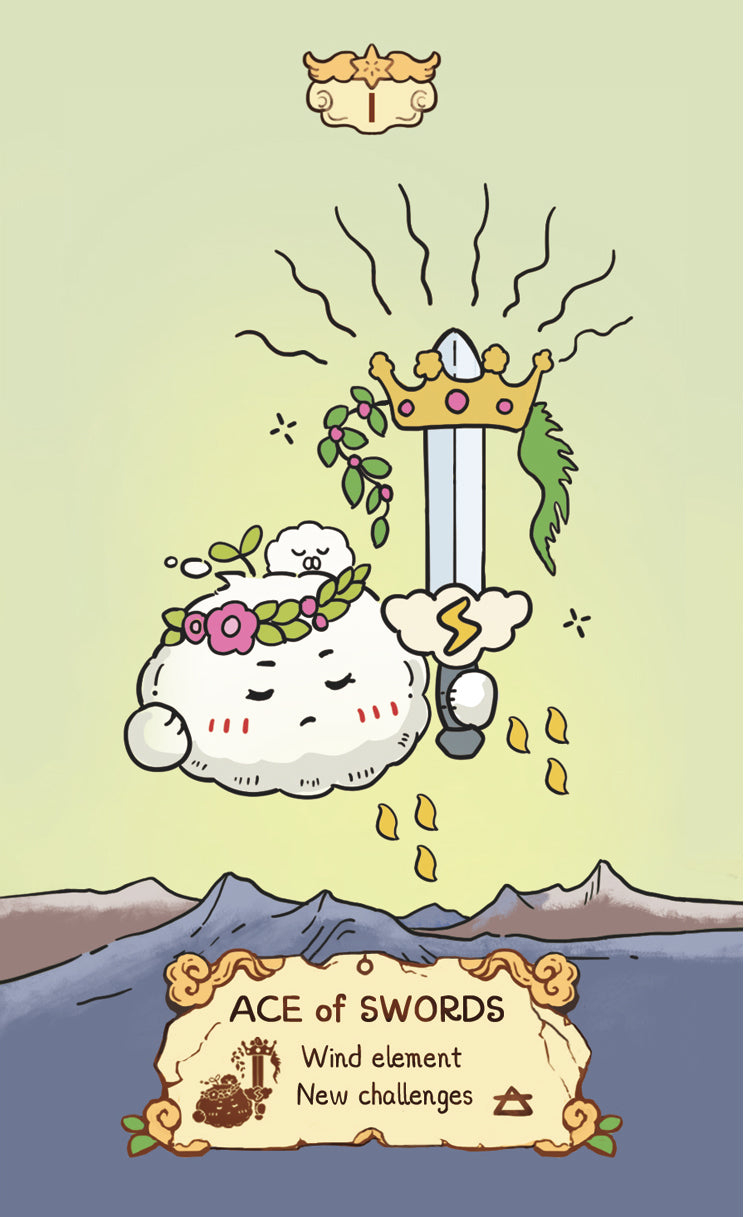 Cloud Rune Legend Tarot – Ace of Swords
