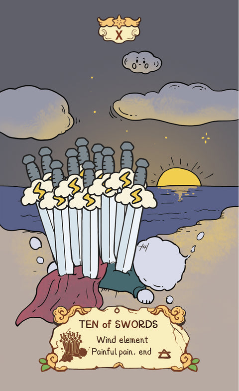 Cloud Rune Legend Tarot – Ten of Swords