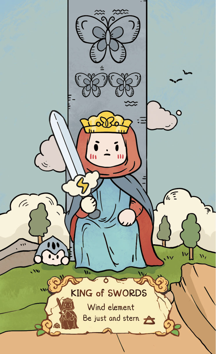 Cloud Rune Legend Tarot – King of Swords
