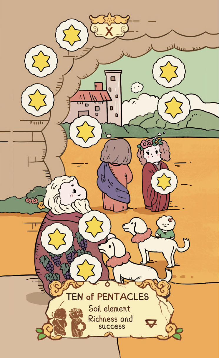 Cloud Rune Legend Tarot – Ten of Pentacles