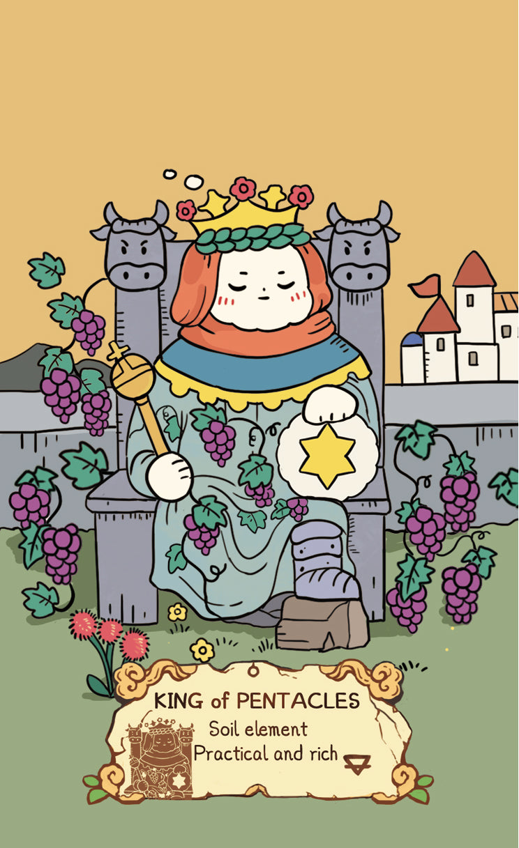 Cloud Rune Legend Tarot – King of Pentacles