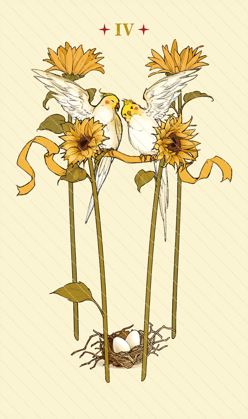 Dawn of Dreams Tarot – Four of Wands