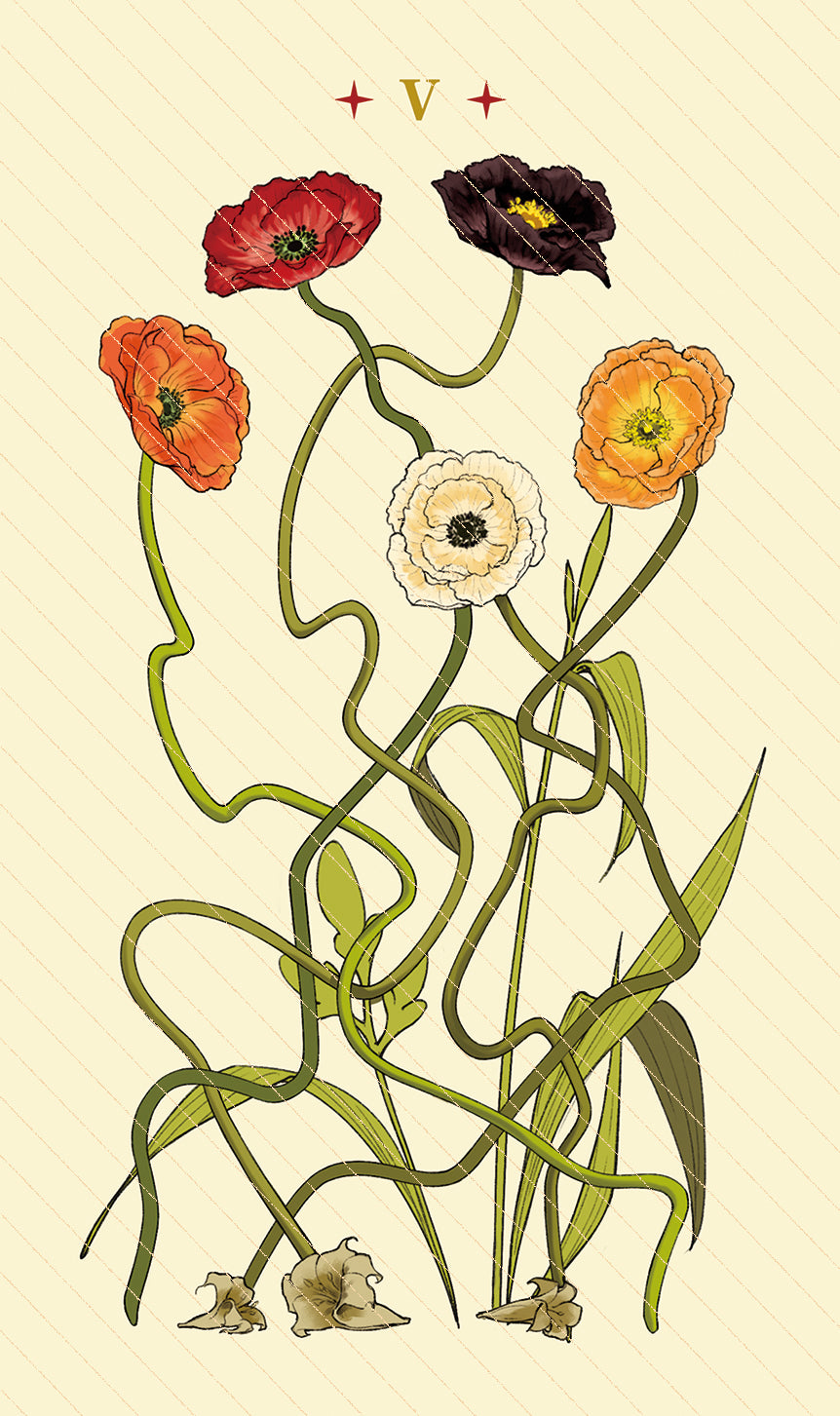 Dawn of Dreams Tarot – Five of Wands