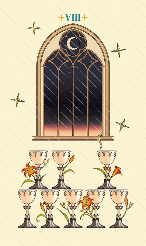 Dawn of Dreams Tarot – Eight of Cups