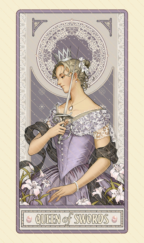Dawn of Dreams Tarot – Queen of Swords