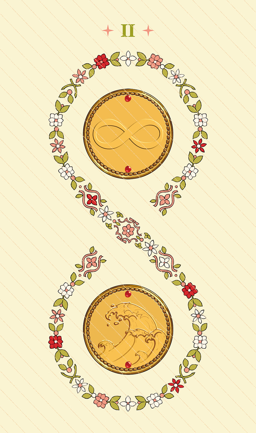 Dawn of Dreams Tarot – Two of Pentacles