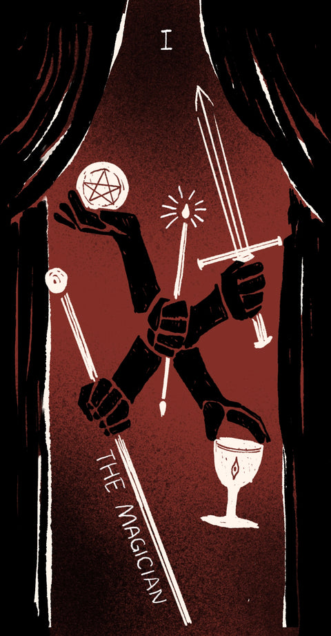 Dirty Red Tarot – The Magician