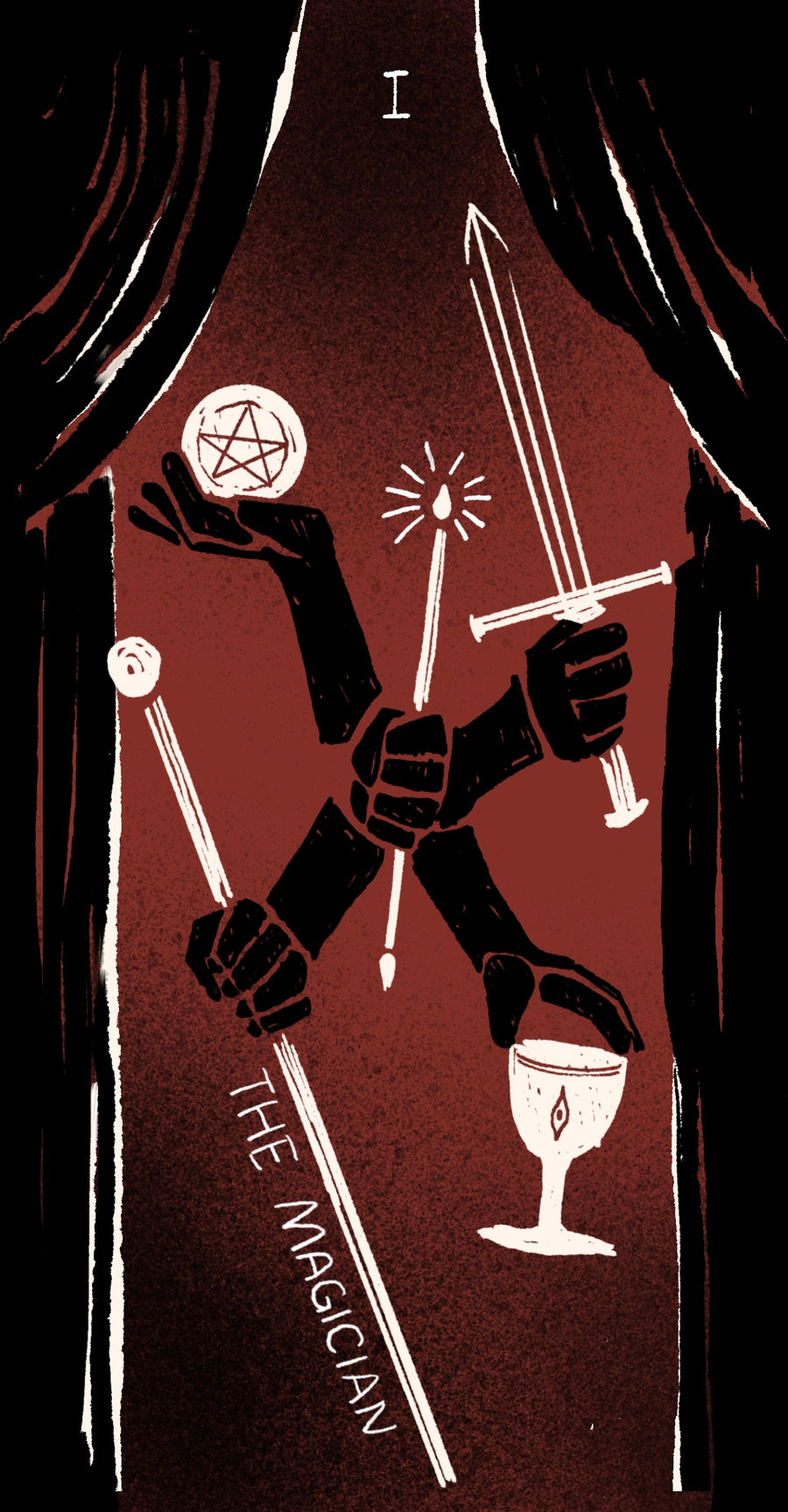 Dirty Red Tarot – The Magician