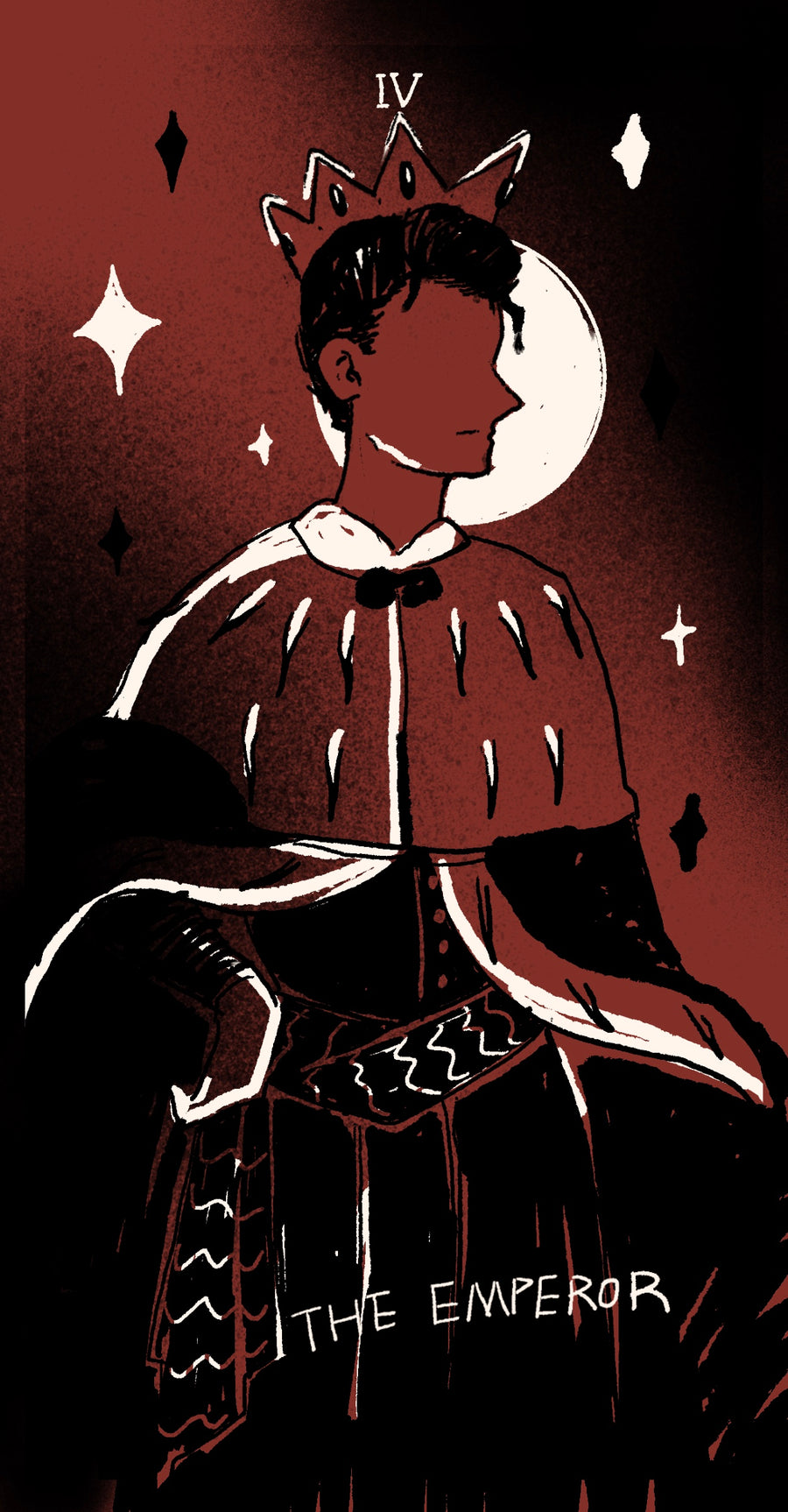 Dirty Red Tarot – The Emperor