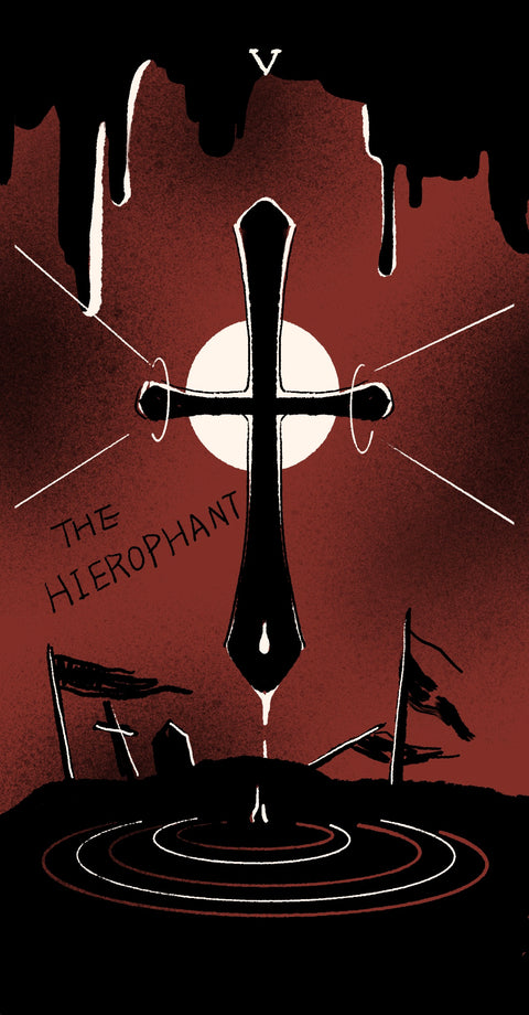 Dirty Red Tarot – The Hierophant
