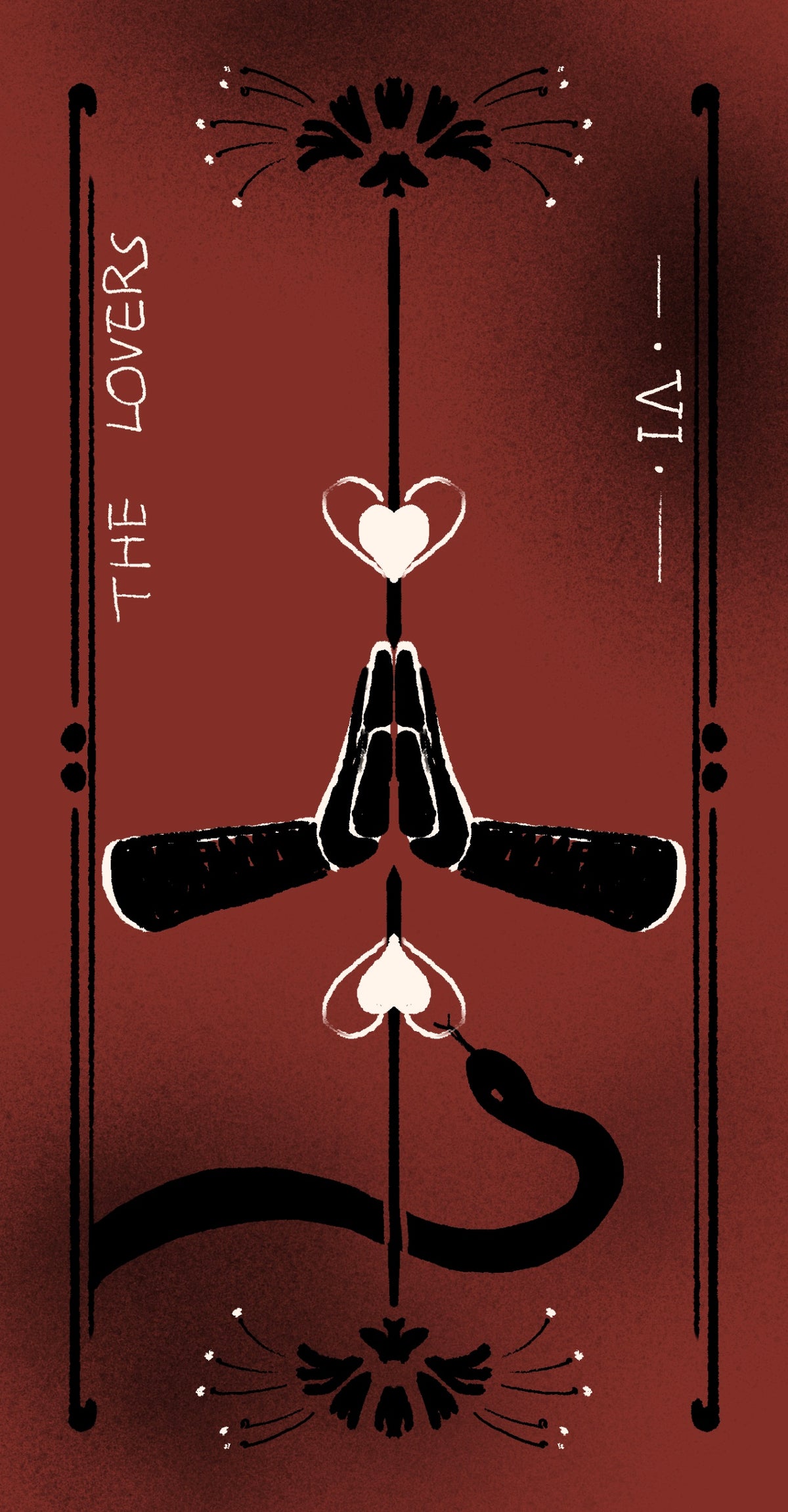 Dirty Red Tarot – The Lovers