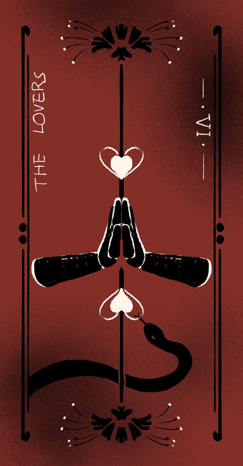 Dirty Red Tarot – The Lovers