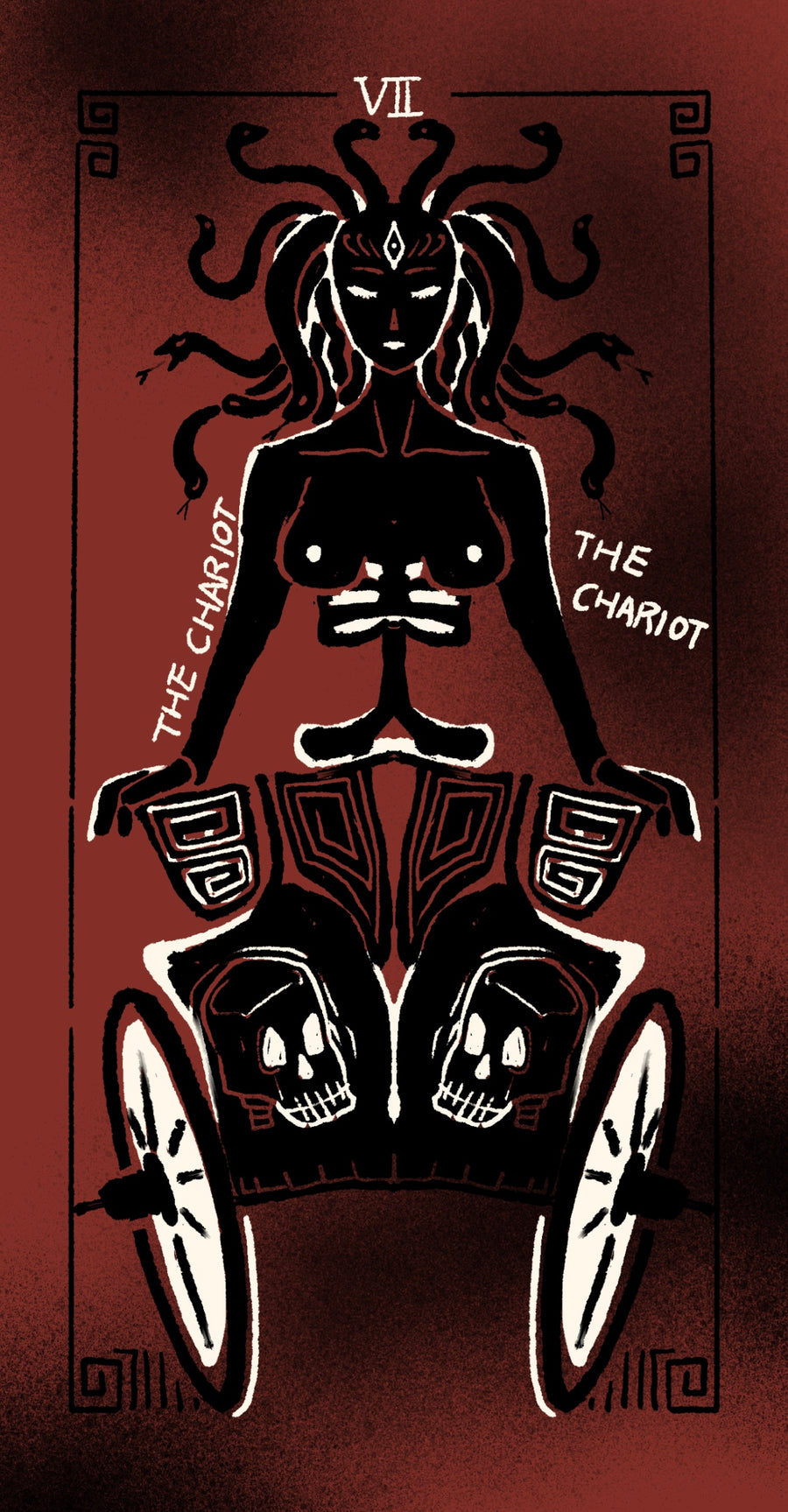 Dirty Red Tarot – The Chariot