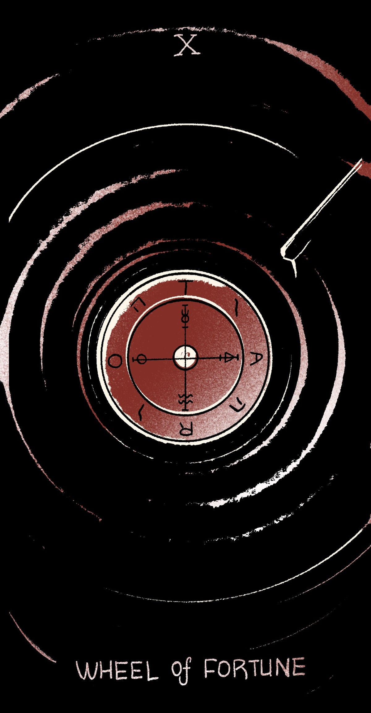 Dirty Red Tarot – The Wheel of Fortune