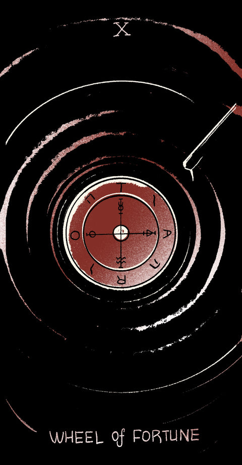 Dirty Red Tarot – The Wheel of Fortune