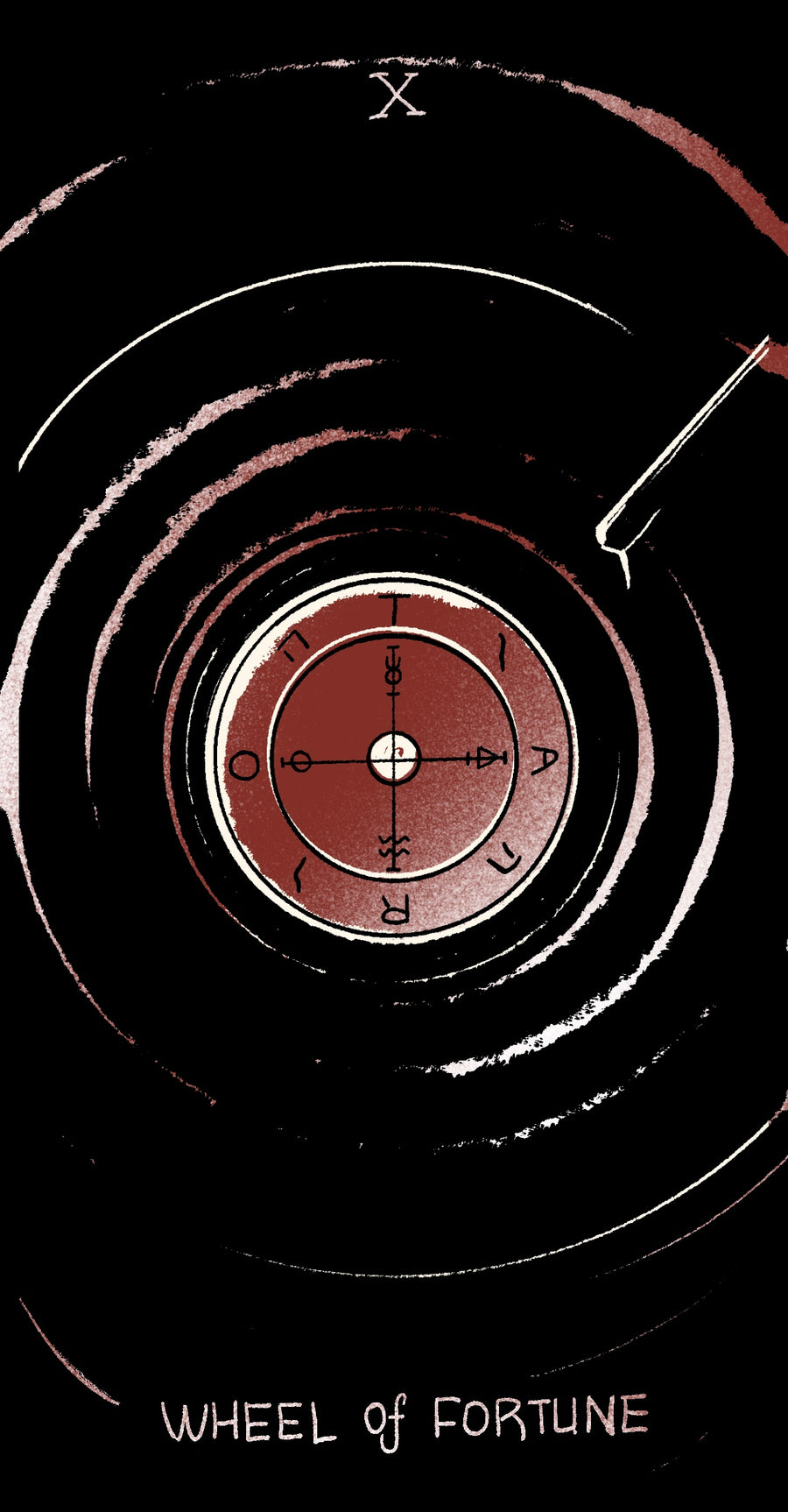 Dirty Red Tarot – The Wheel of Fortune