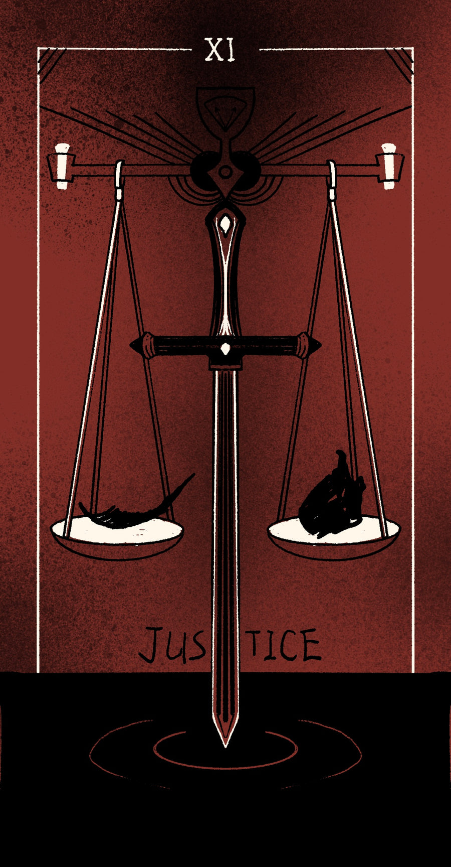 Dirty Red Tarot – Justice