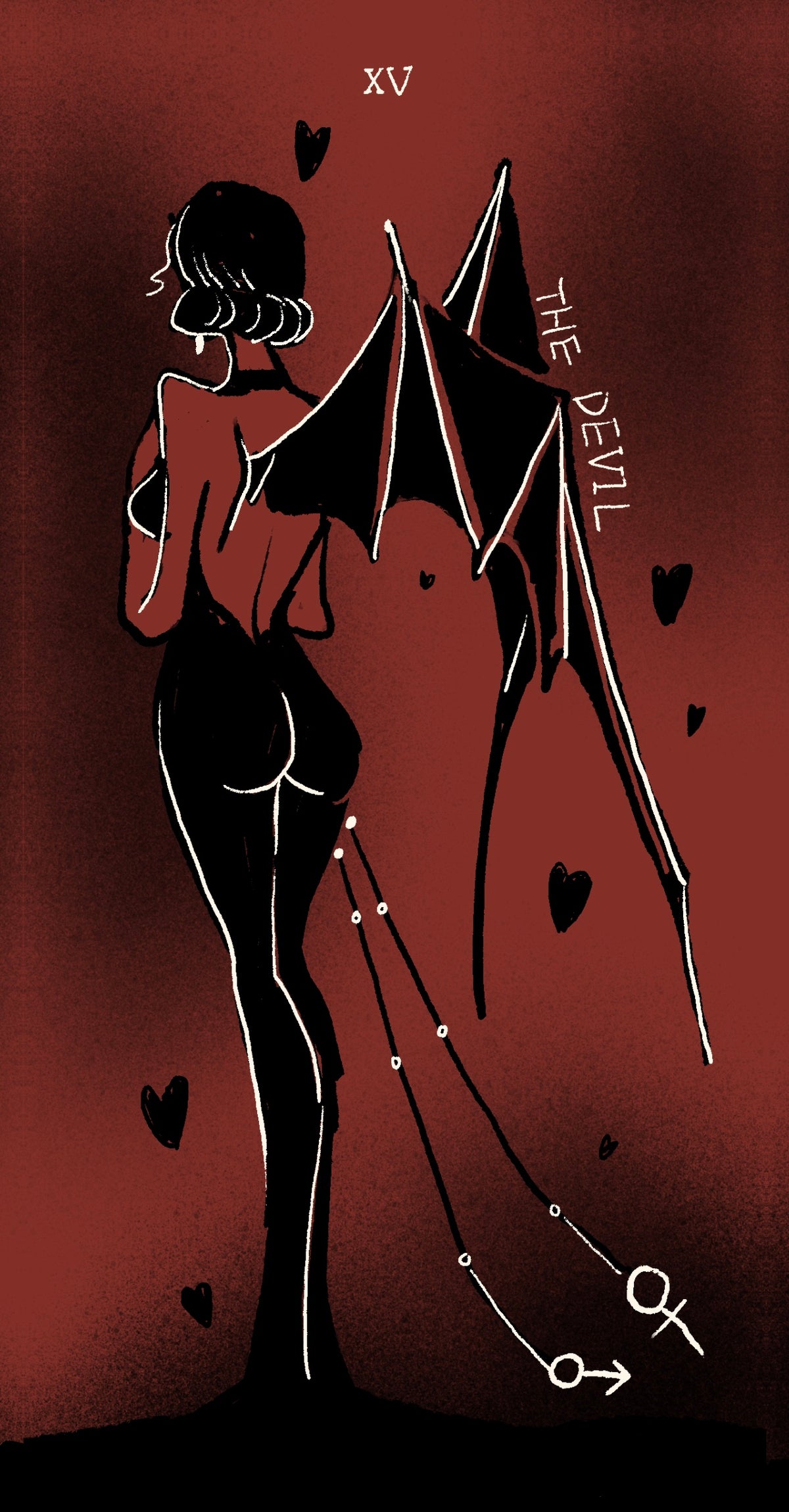 Dirty Red Tarot – The Devil