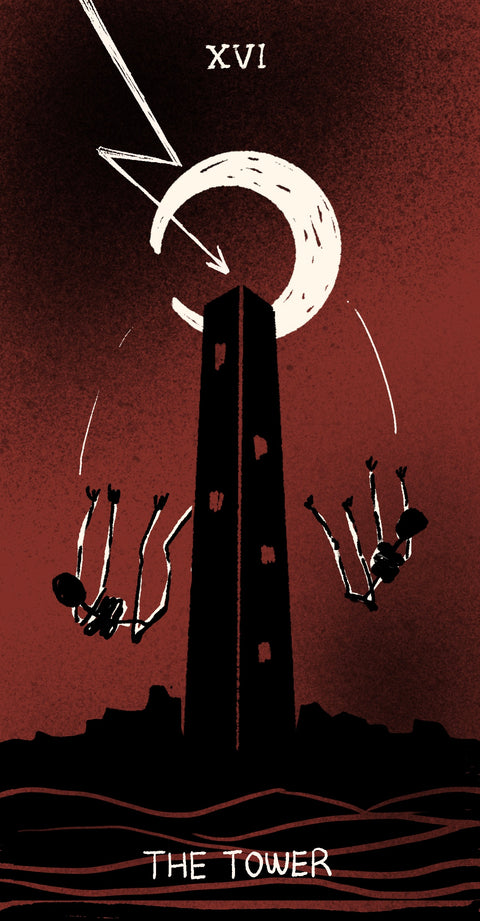 Dirty Red Tarot – The Tower